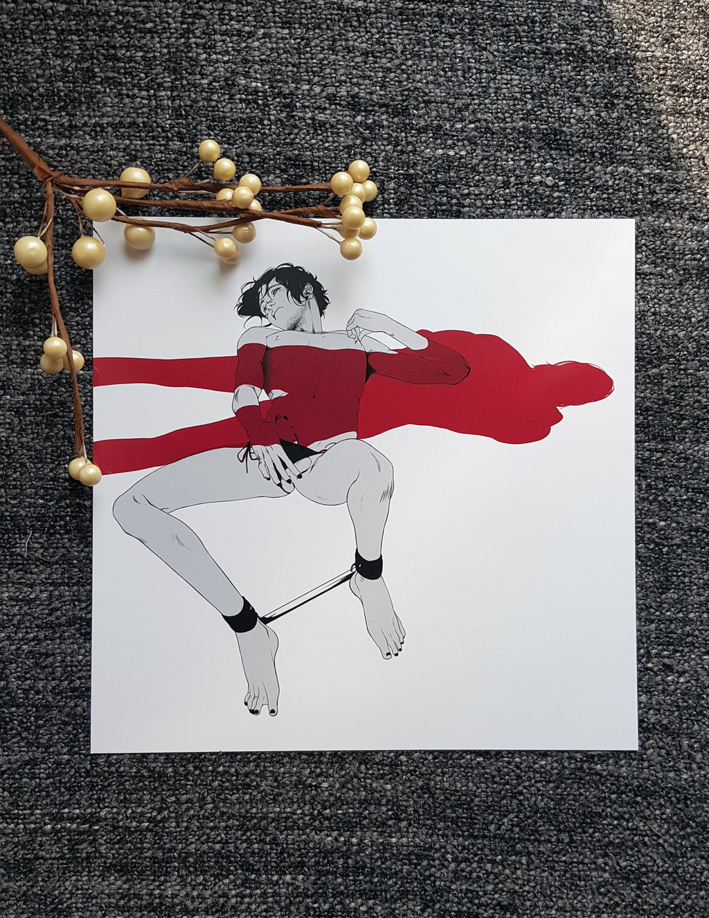 PRINT KINK22 - Touch yourself (partial varnish) [NSFW] - EDIllustration