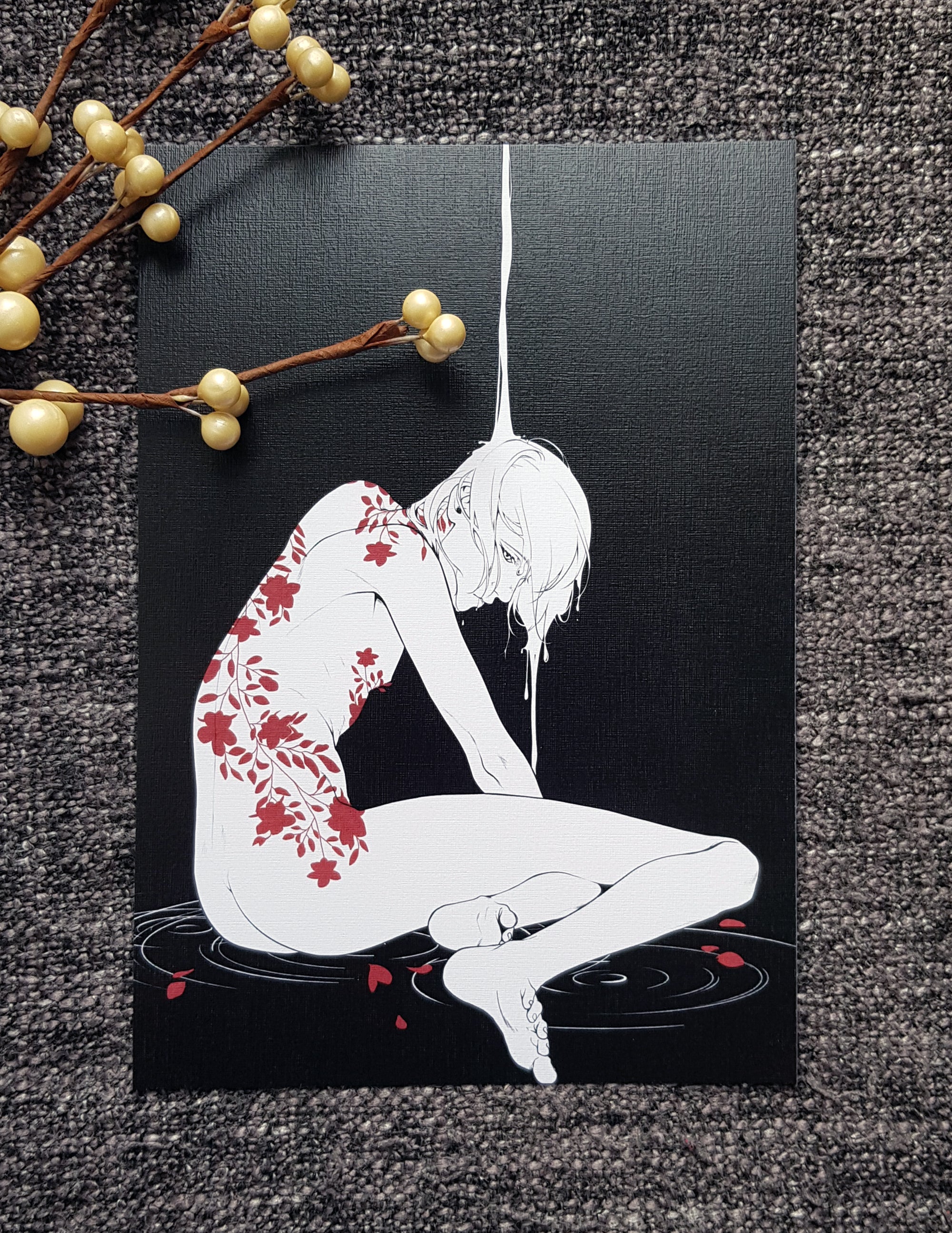 PRINT dark Blossom - EDIllustration