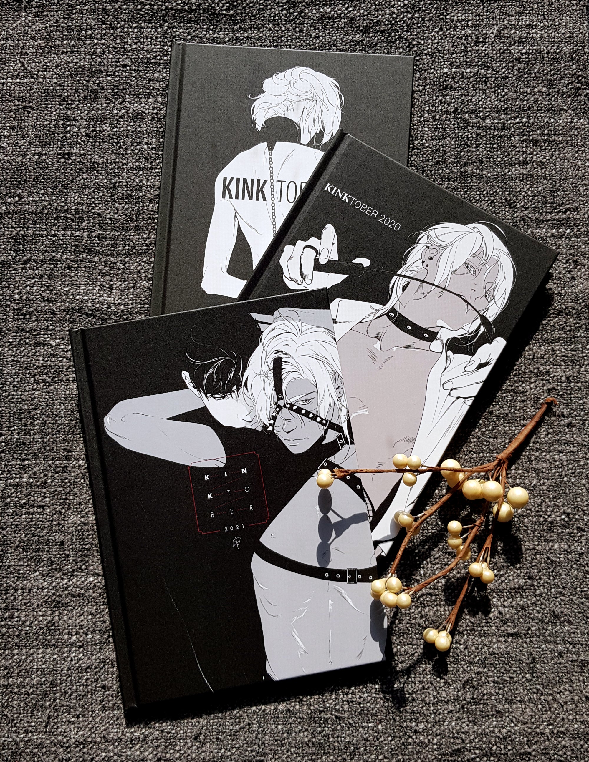 ARTBOOK COLLECTION KINKtober 2019 - 2021 [NSFW] - 3 books - EDIllustration