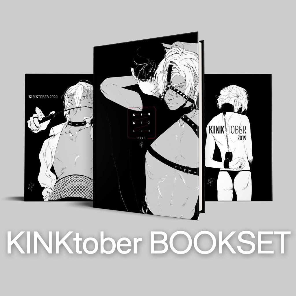 ARTBOOK COLLECTION KINKtober 2019 - 2021 [NSFW] - 3 books - EDIllustration