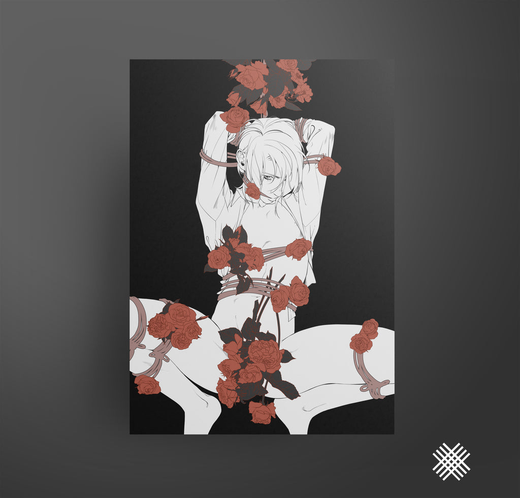 PRINT Shibari Flower - EDIllustration