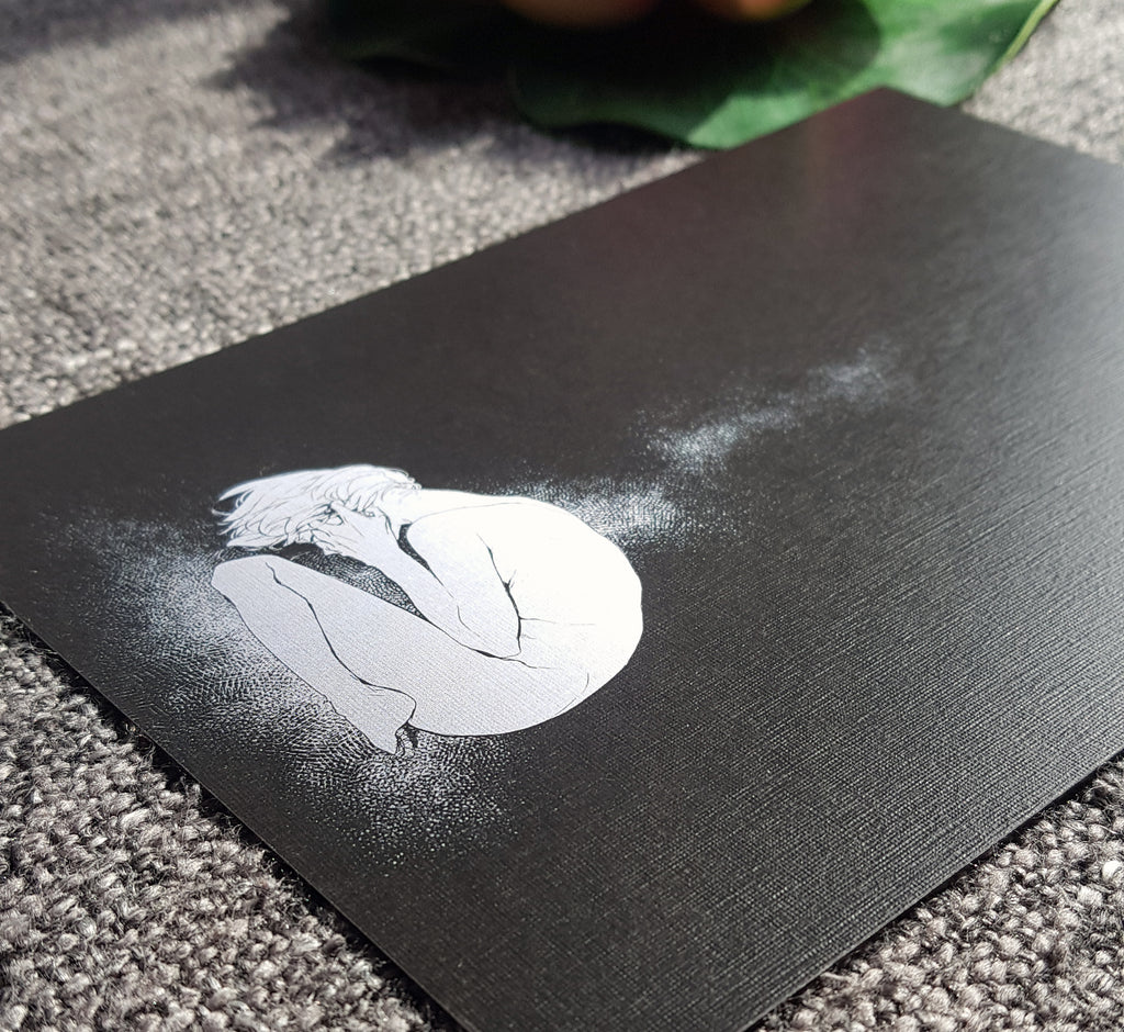 PRINT Sunao Silence Black - EDIllustration