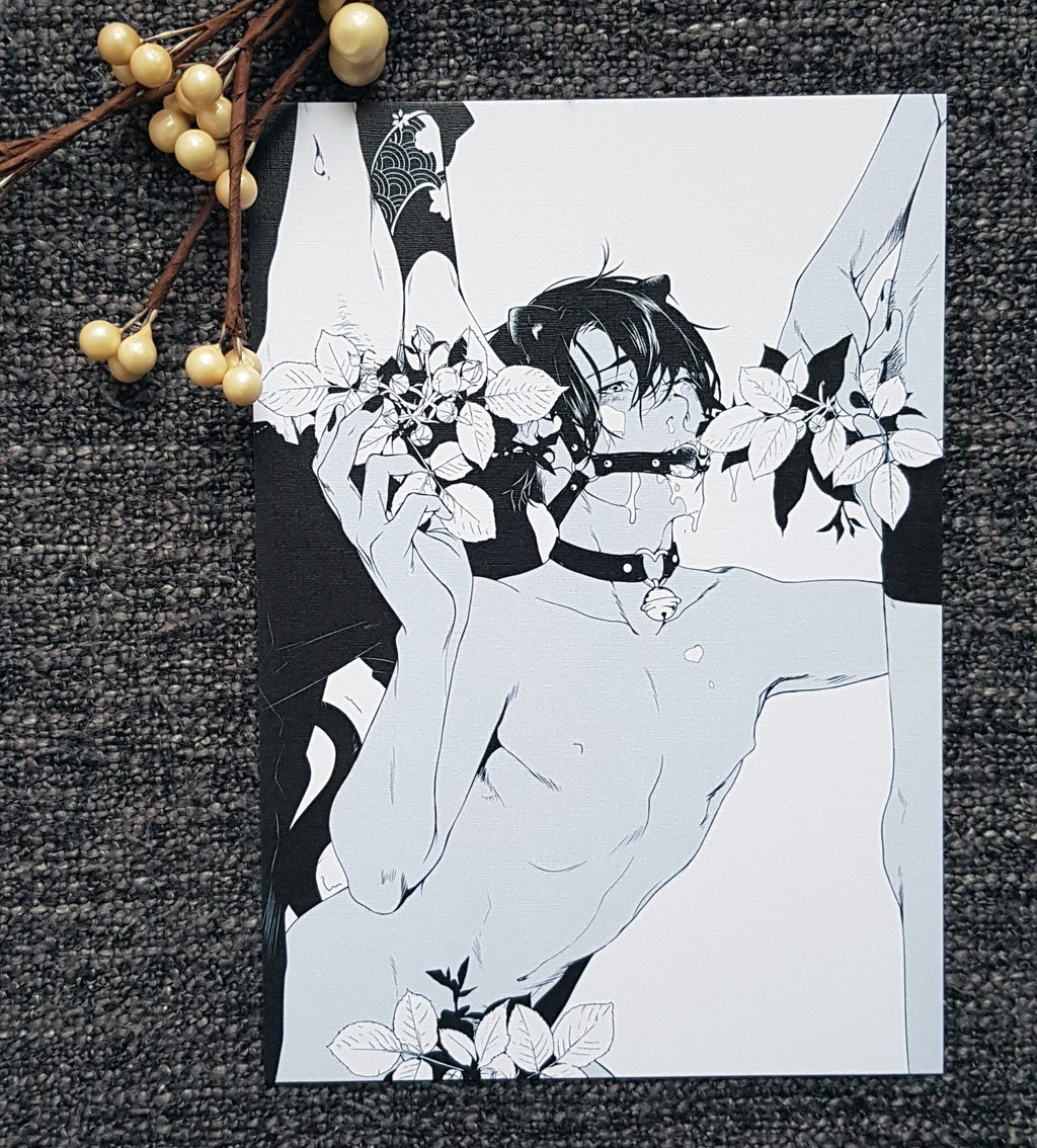 PRINT KINK20 - petplay (flower edition) - EDIllustration