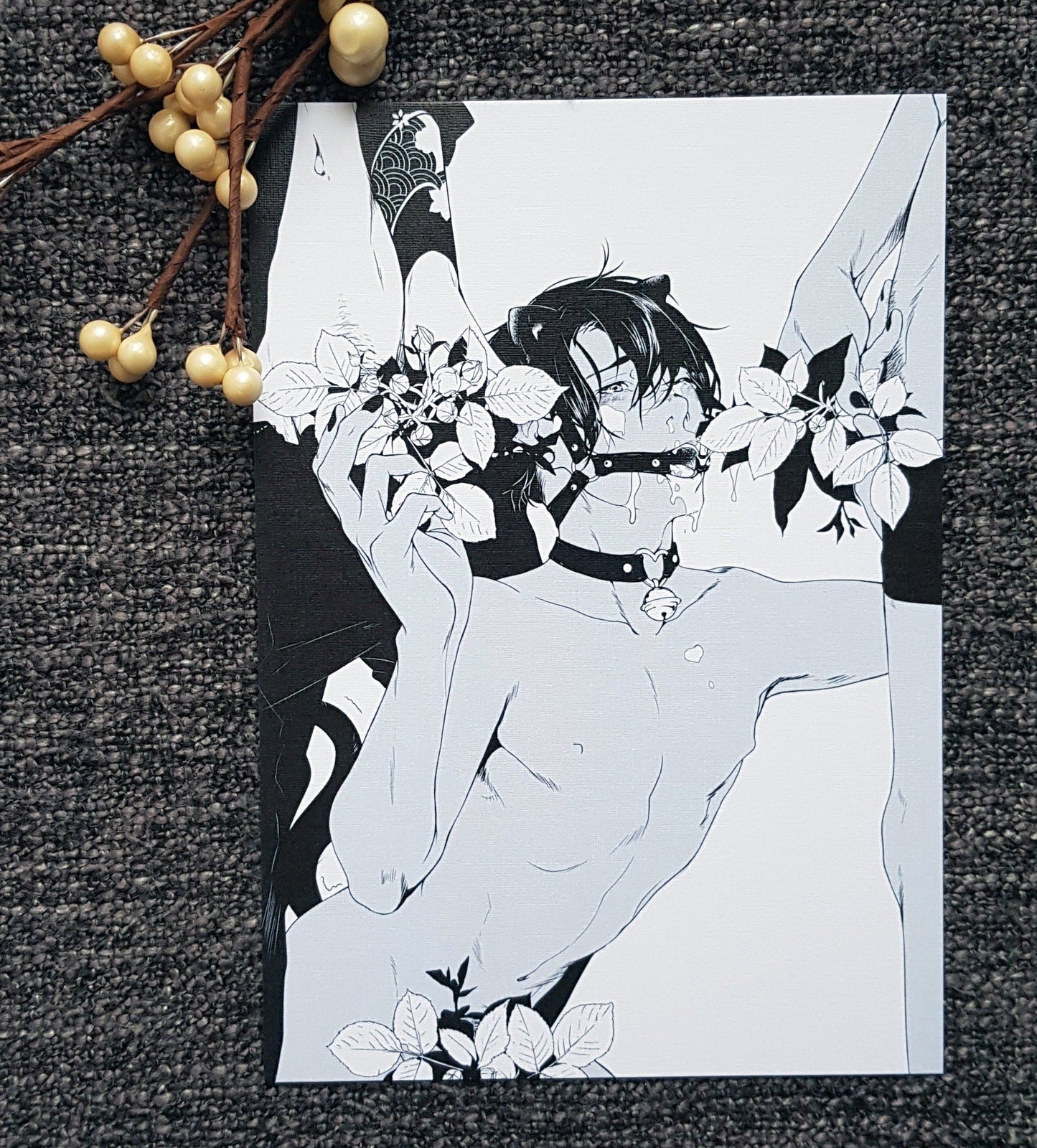 PRINT KINK20 - petplay (flower edition) - EDIllustration