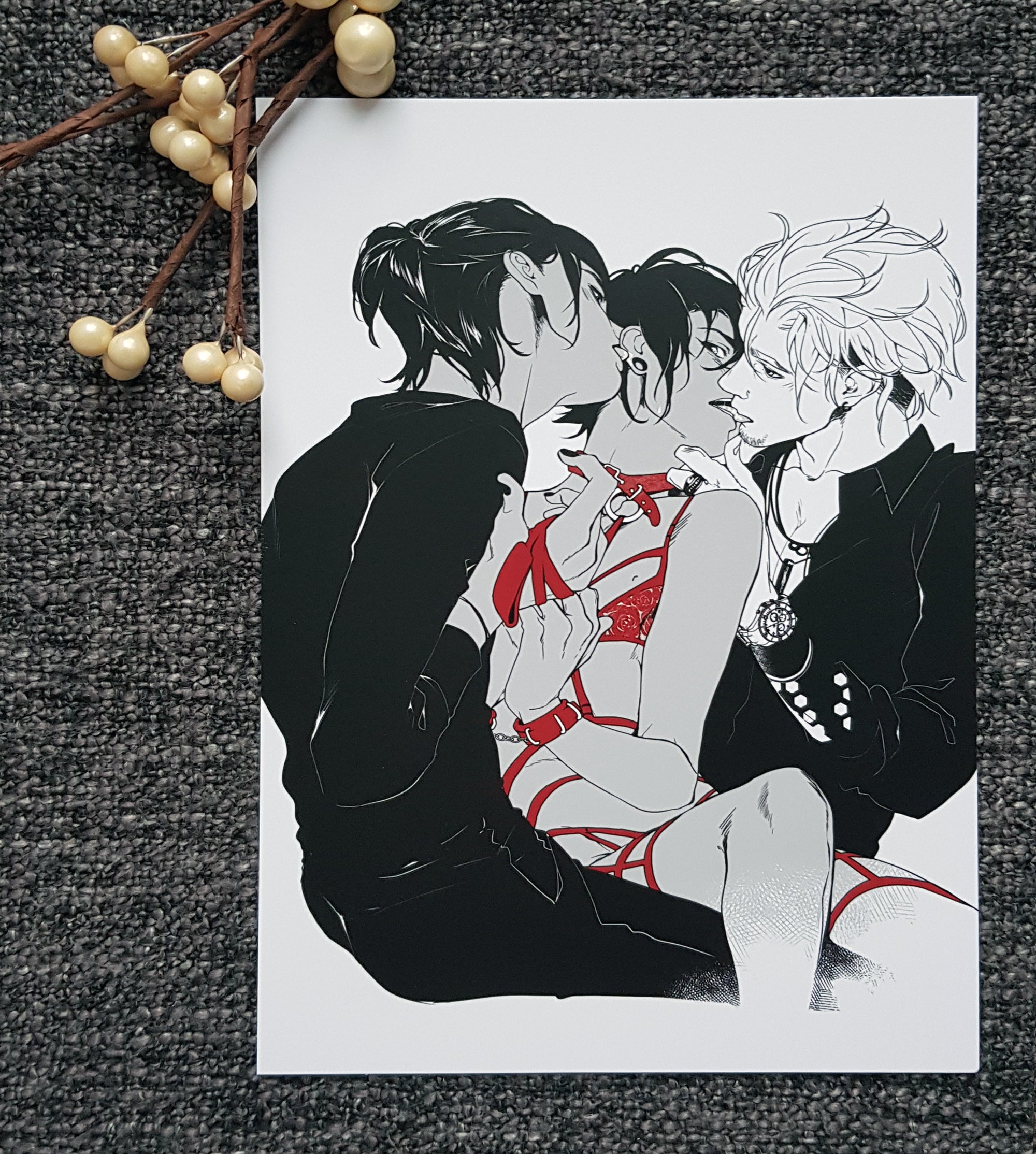 PRINT KINK20 - sharing (partial varnish) - EDIllustration