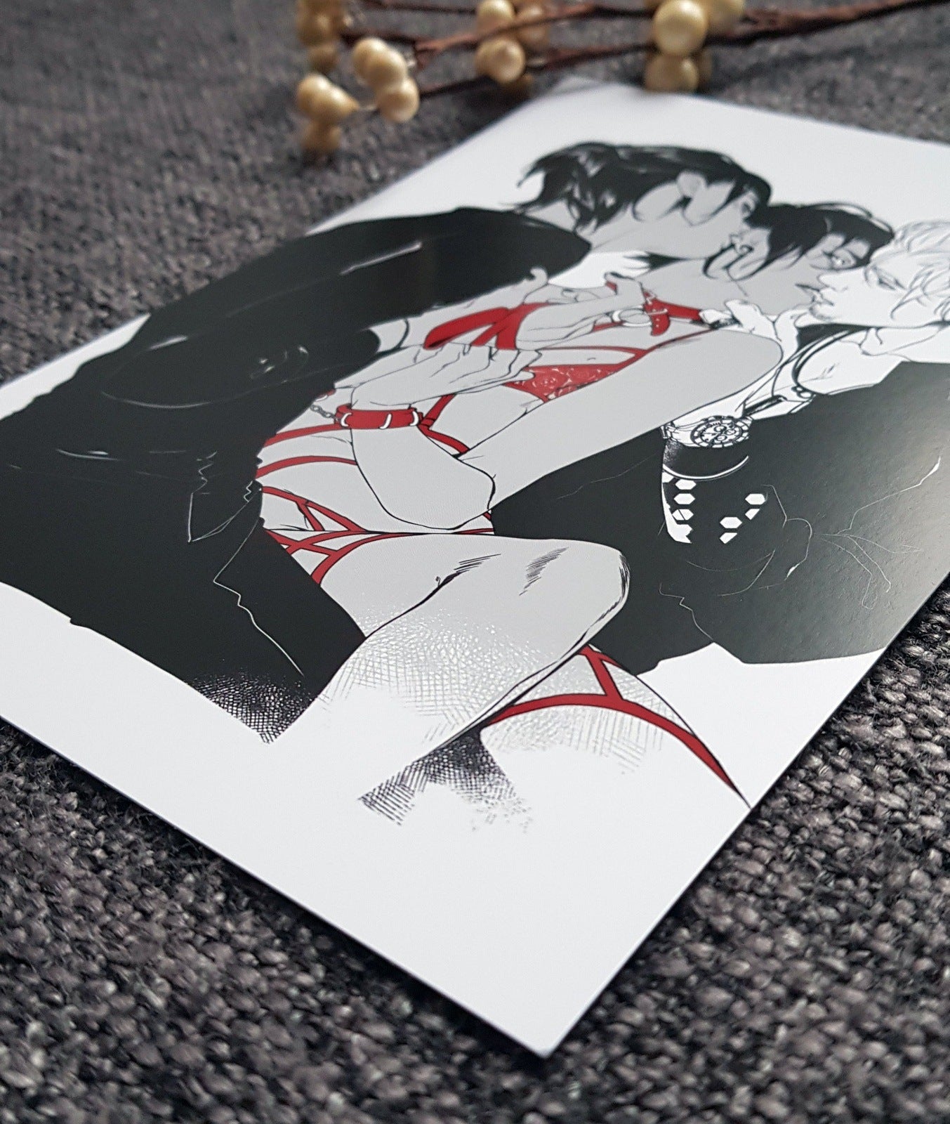 PRINT KINK20 - sharing (partial varnish) - EDIllustration