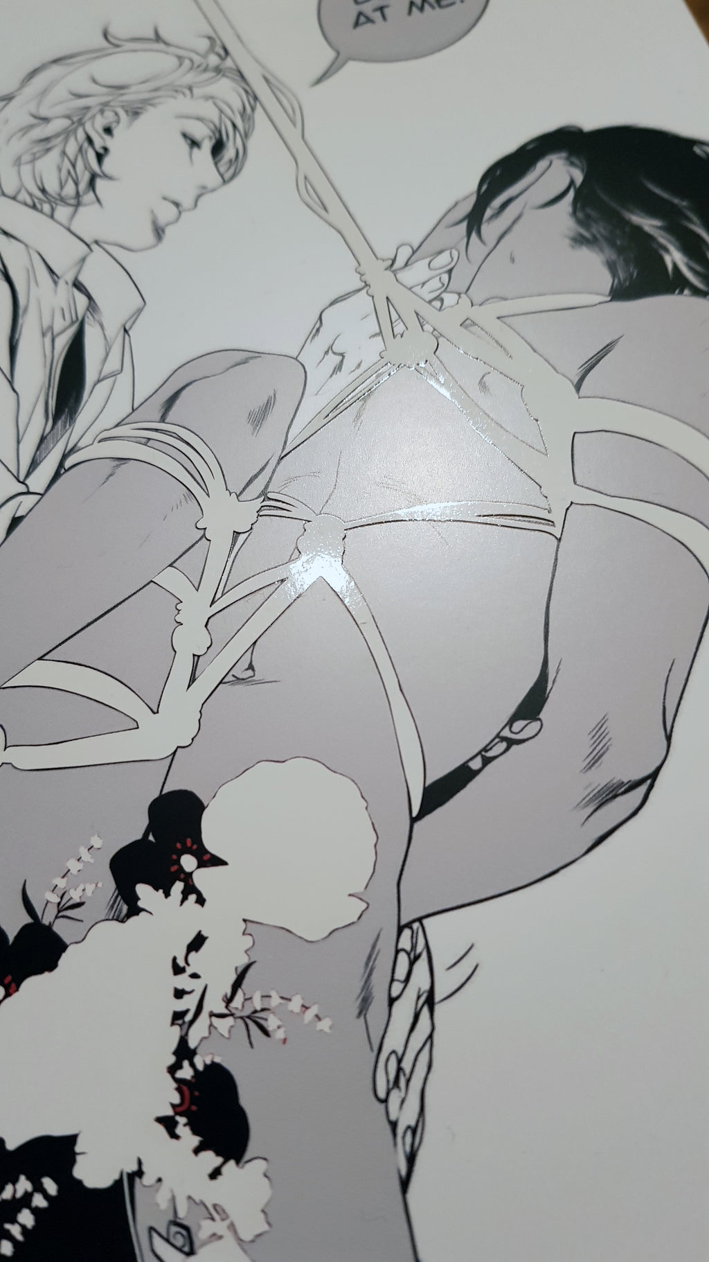 PRINT KINK20 - shibari (flower edition, partial varnish) - EDIllustration