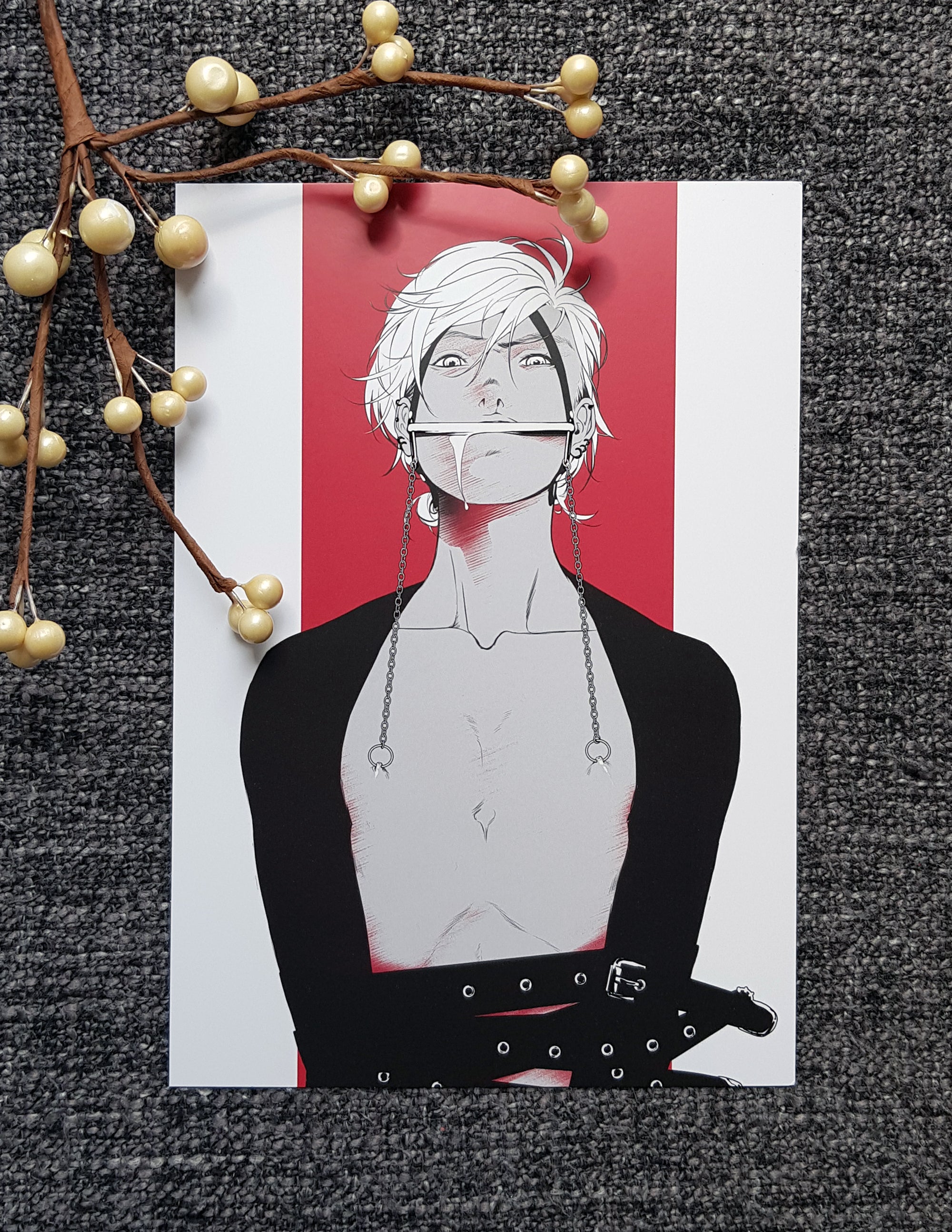 PRINT KINK21 - Nipple torture (partial varnish) - EDIllustration