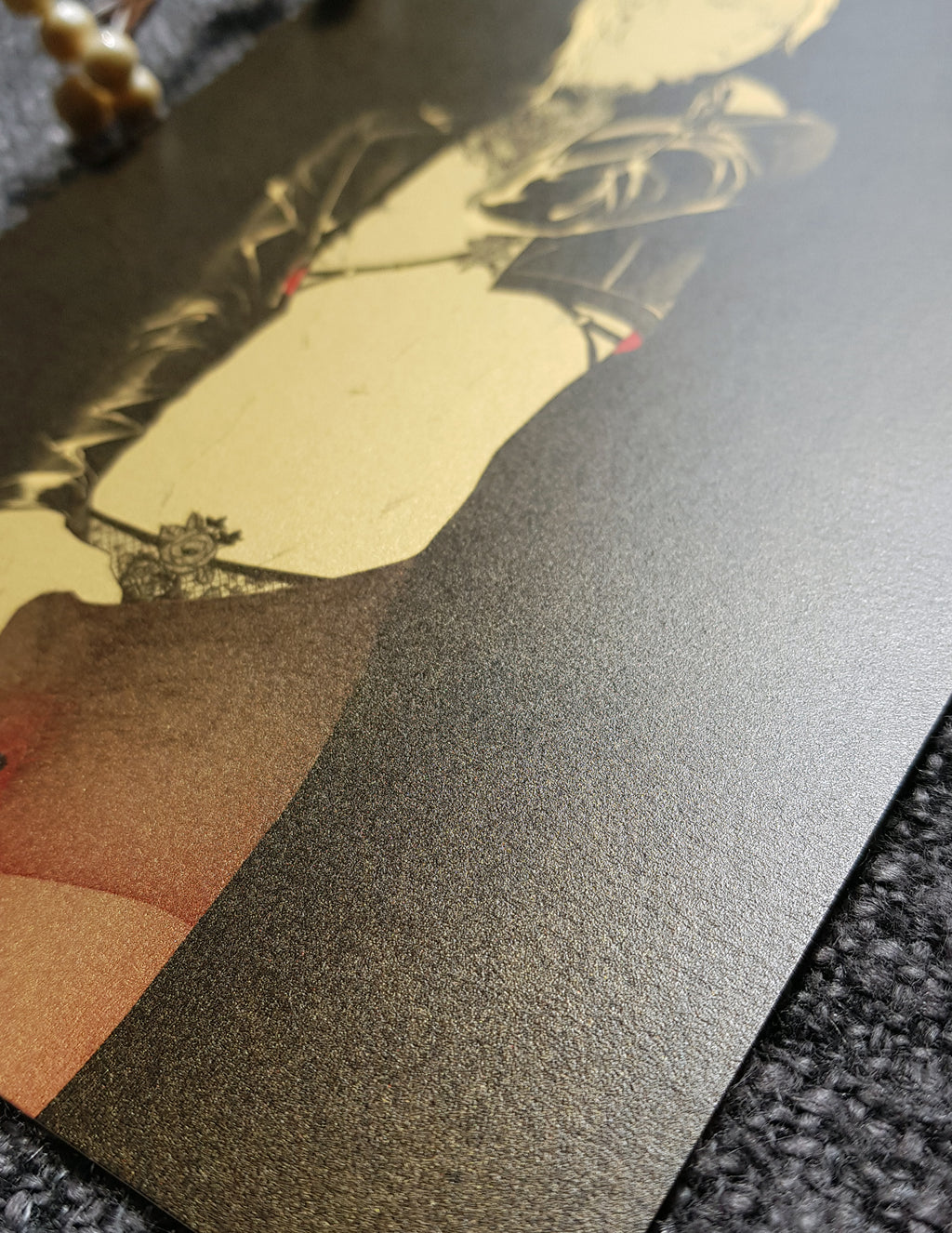 PRINT KINK21 - tights (goldpaper) gold/black - EDIllustration