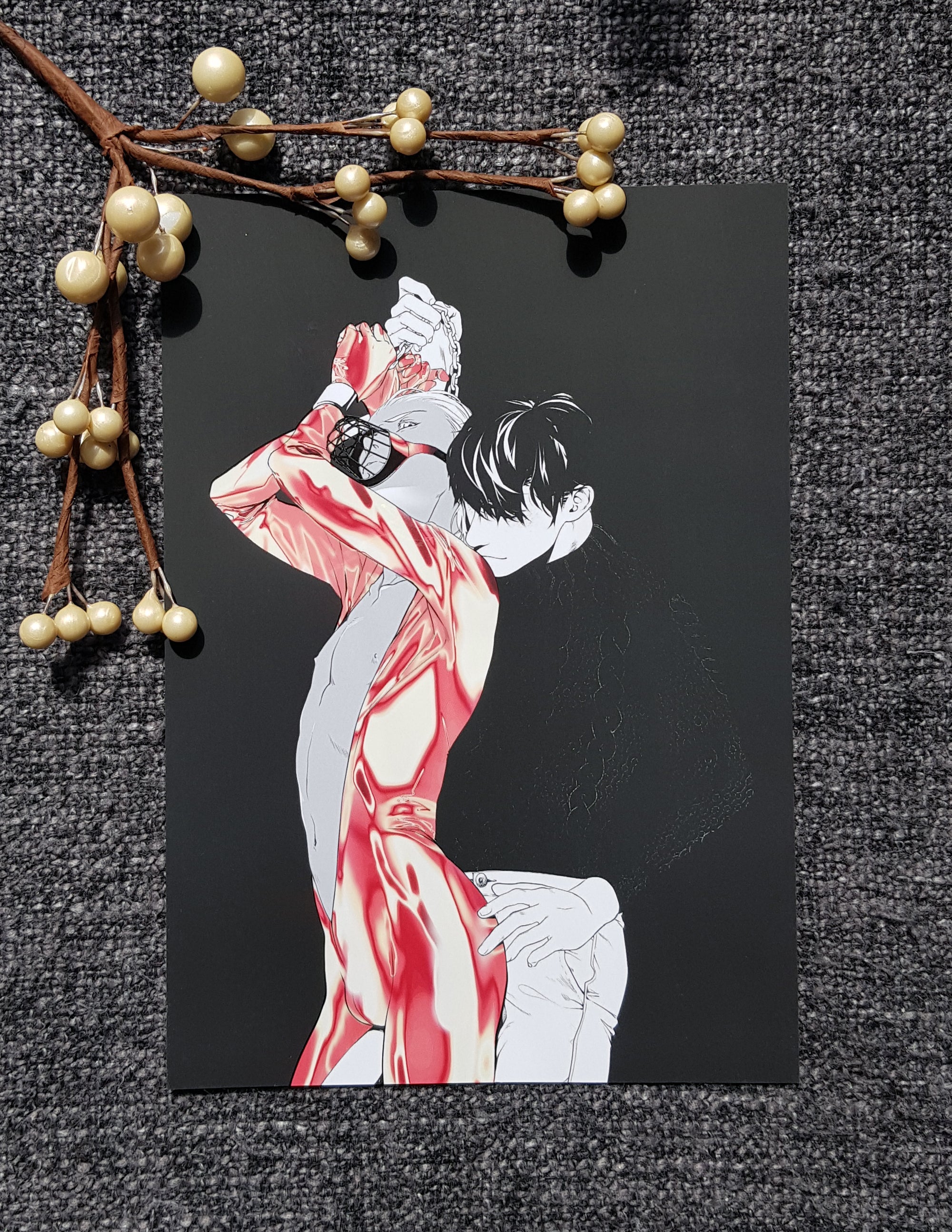 PRINT KINK21 - Latex (partial relief varnish + softfeel) - EDIllustration