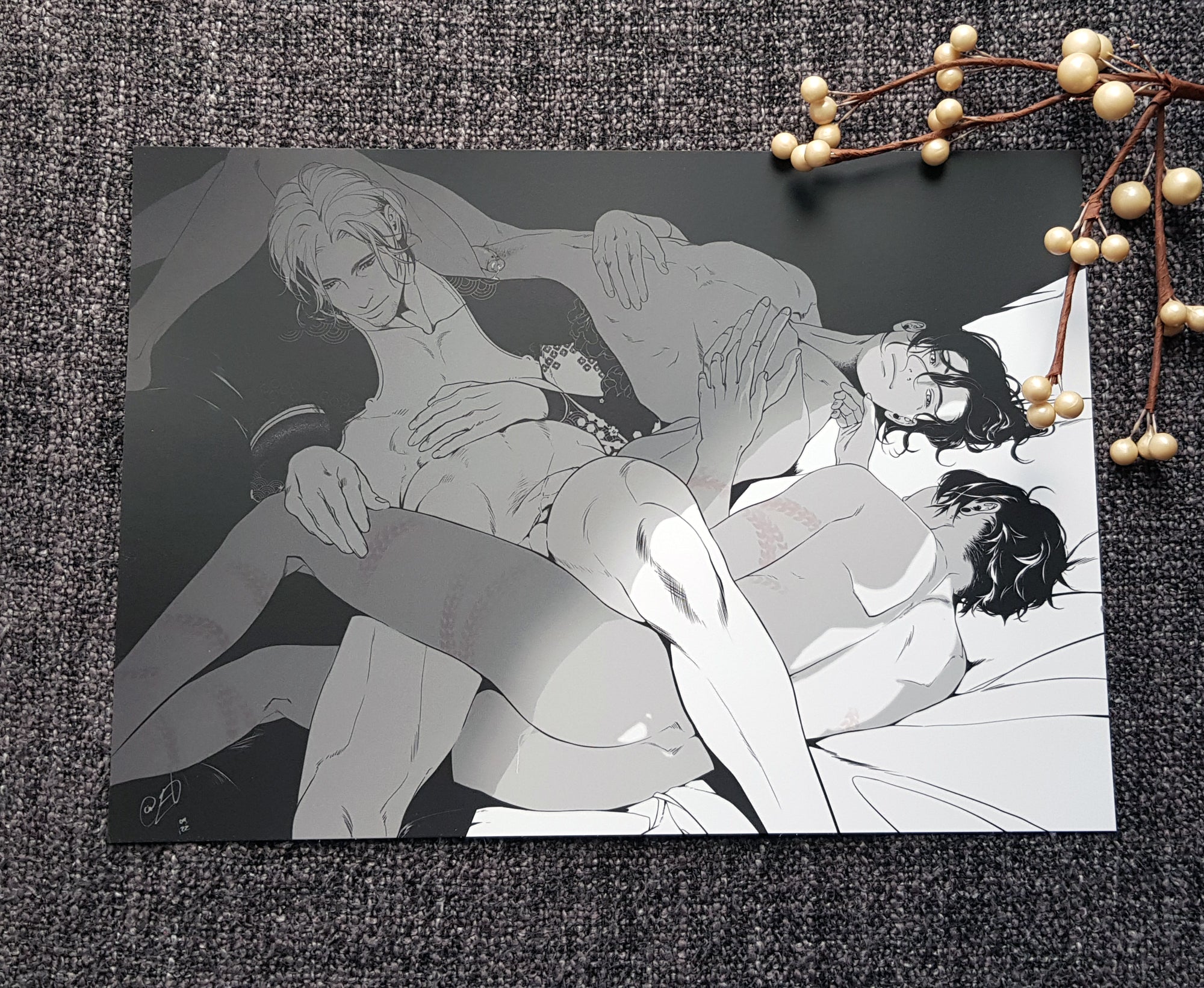 PRINT aftercare threesome [NSFW] - EDIllustration