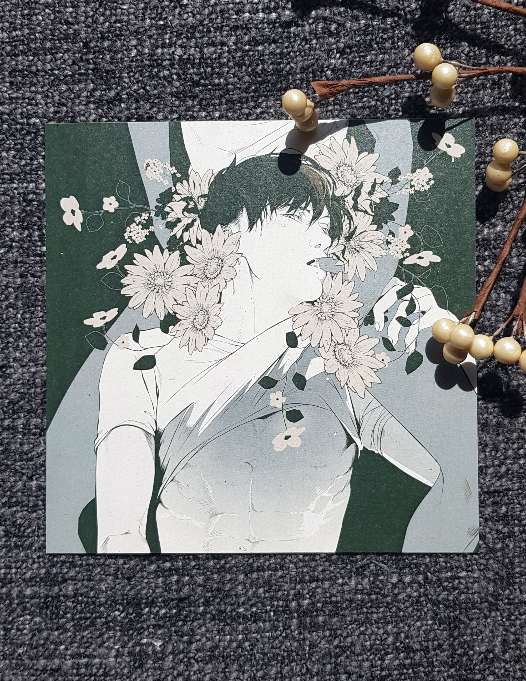 PRINT underboob Aki - Floweredition - EDIllustration