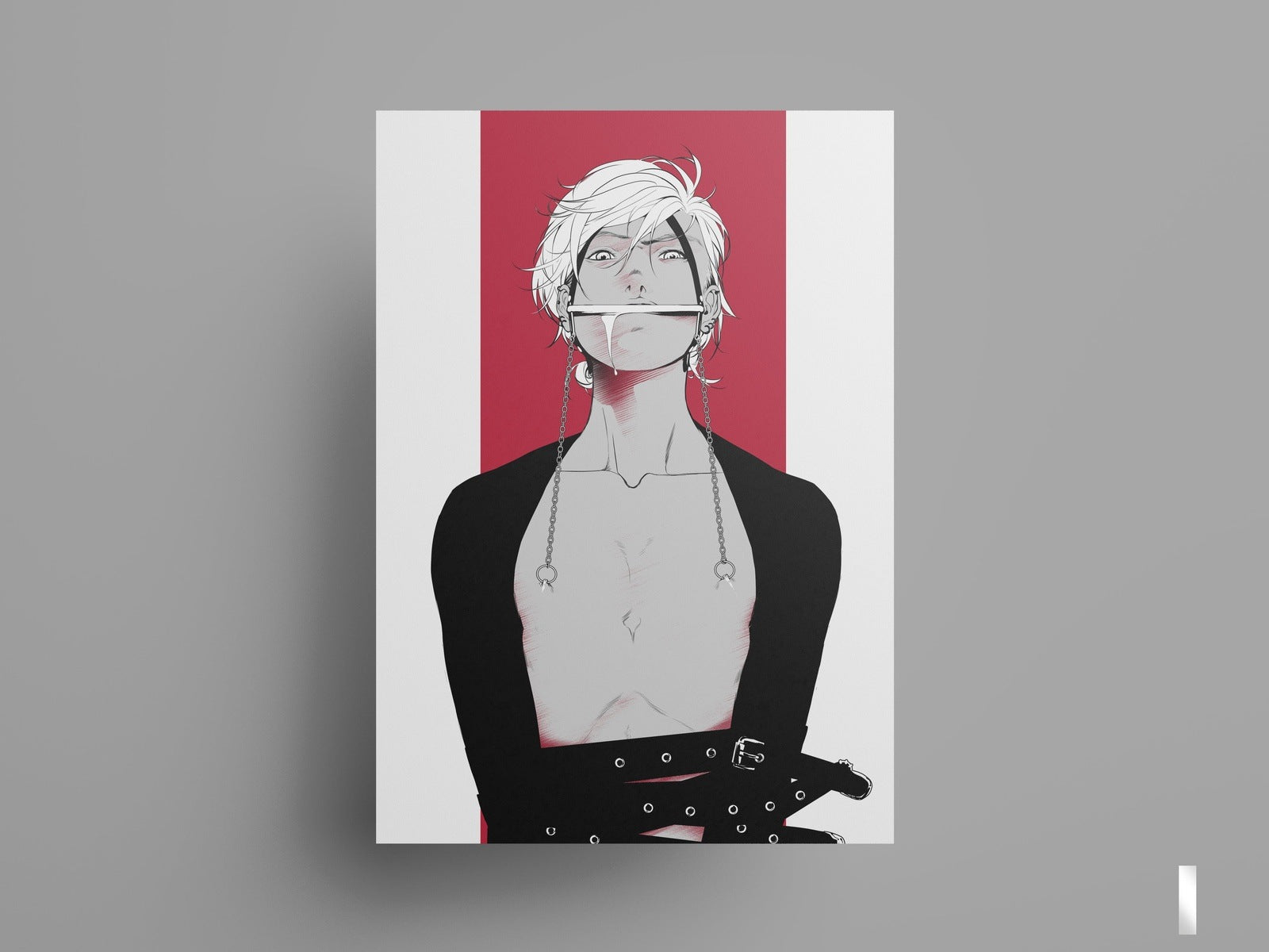 PRINT KINK21 - Nipple torture (partial varnish) - EDIllustration