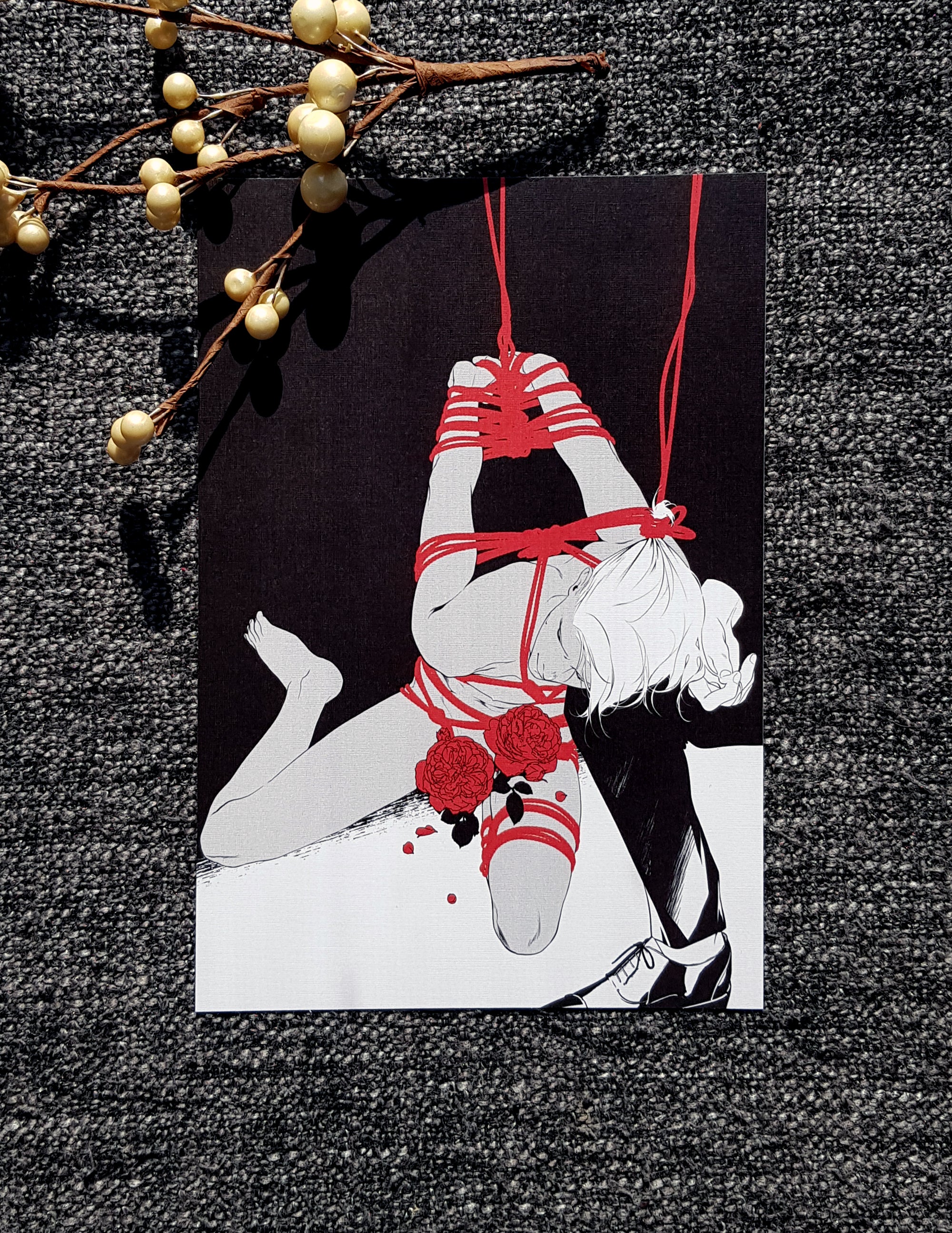 PRINT KINK21 - Kinbaku (flower edition) - EDIllustration
