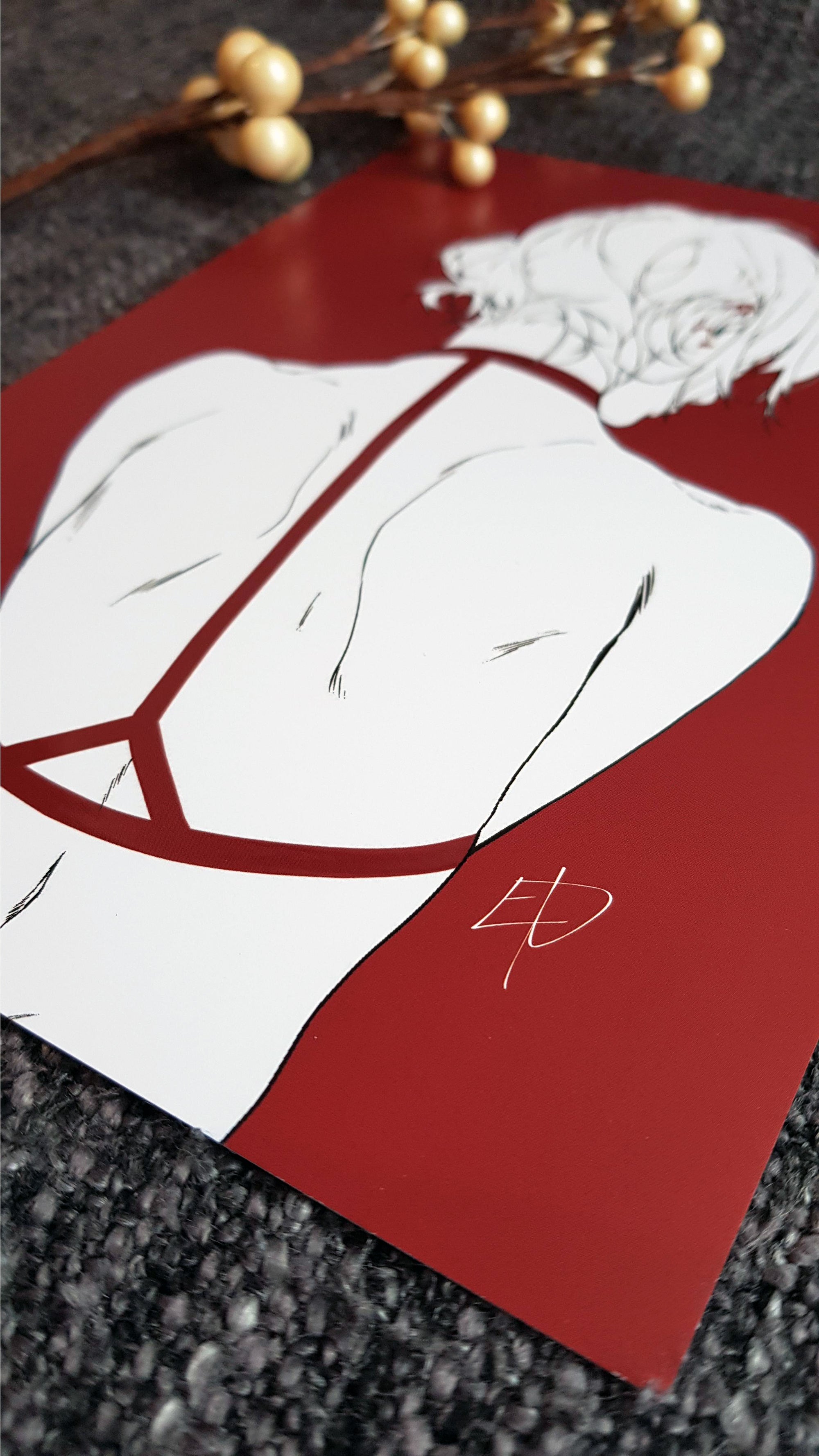 PRINT unprotected (partial varnish) - EDIllustration